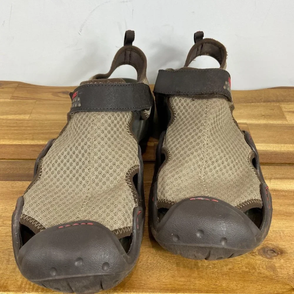 CROCS Brown and Tan Men's Shoes - Picture 3 of 7